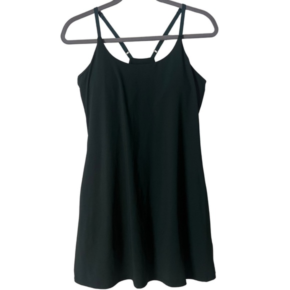 Athletic Tennis Black Dress, built in shorts, pockets, adjustable straps, Large - Picture 1 of 7